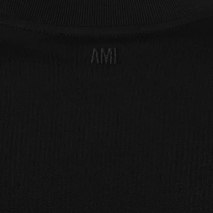 AMI PARIS - T-shirt Noir Ami De Coeur En Coton
