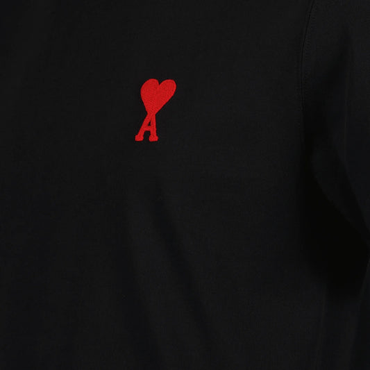 AMI PARIS - T-shirt Noir Ami De Coeur En Coton