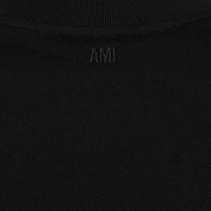 AMI PARIS - T-shirt Noir Ami De Coeur En Coton