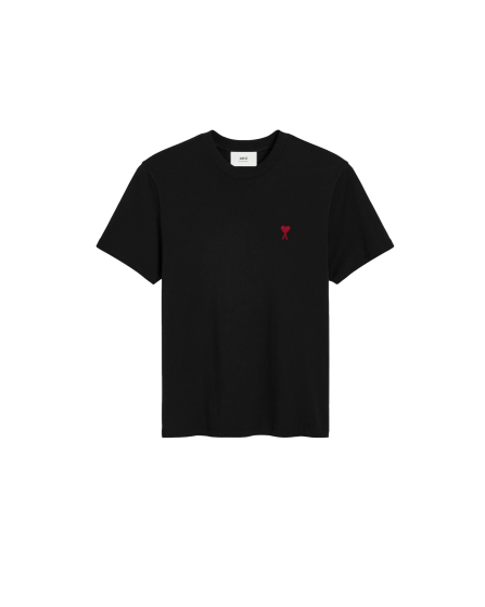 AMI PARIS - T-shirt Noir Ami De Coeur En Coton