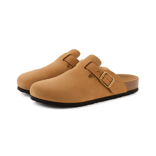Mule en daim camel
